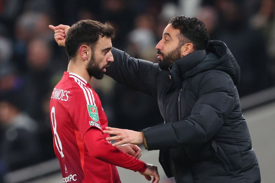 Ruben Amorim dan Bruno Fernandes 