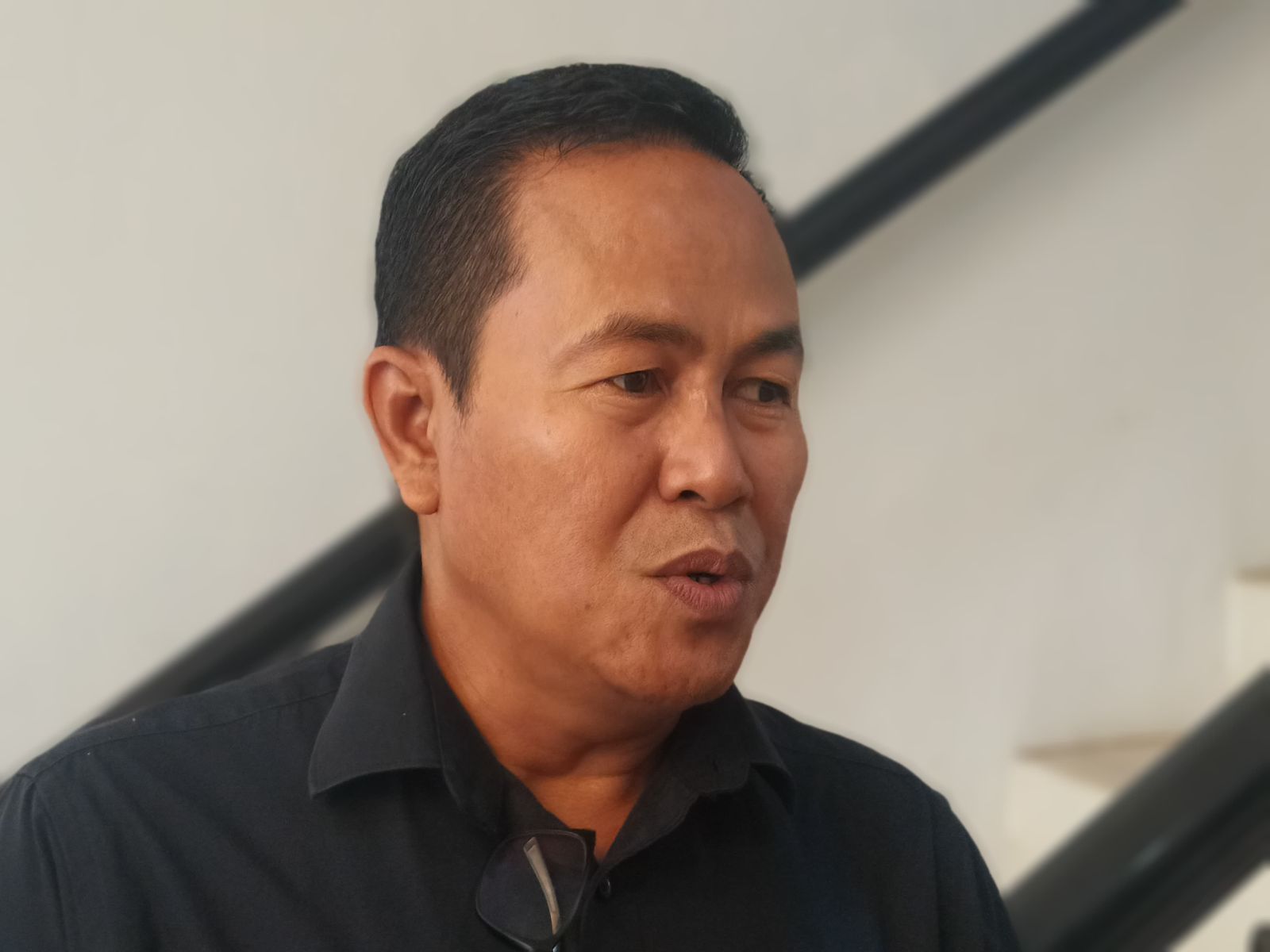 Capt Suparman, General Manager Pelindo Regional 4 Samarinda saat diwawancarai di Samarinda. (IST)