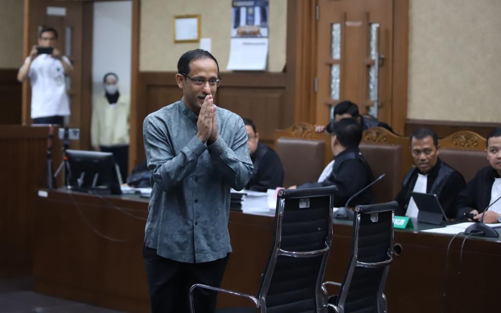 Mantan Menteri Pendidikan, Kebudayaan, Riset, dan Teknologi (Mendikbudristek) Nadiem Anwar Makarim