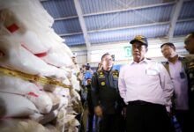 Menteri Pertanian (Mentan) Andi Amran Sulaiman melakukan inspeksi mendadak di kawasan Bea Cukai Tanjung Balai Karimun