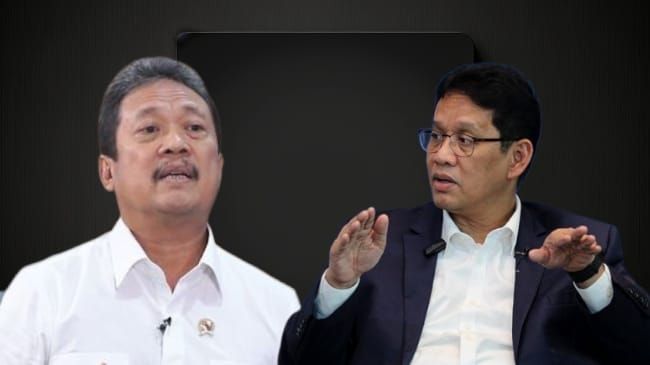 KOLASE FOTO: Menteri Keuangan Purbaya Yudhi Sadewa dan Menteri Kelautan dan Perikanan Sakti Wahyu Trenggono