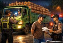ILUSTRASI: Polisi gagalkan pengangkutan kayu ilegal (Foto: polresbontang.com)