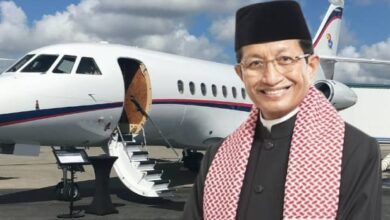 KOLASE FOTO - Menteri Agama (Menag) Nasaruddin Umar dan jet pribadi (private jet) / Foto: IST