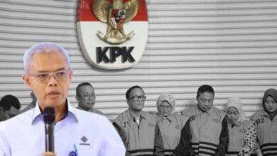 KOLASE - Sekretaris Jenderal Kemnaker, Cris Kuntadi dan para tersangka kasus Pemerasan Sertifikasi K3