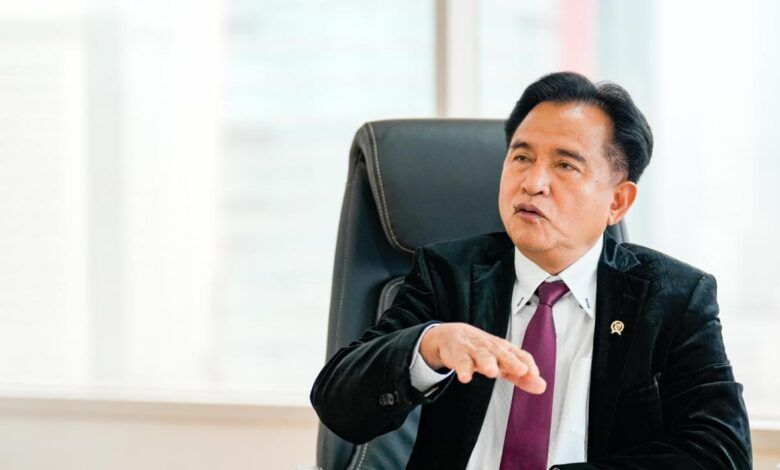 Menteri Koordinator Bidang Hukum, Hak Asasi Manusia, Imigrasi, dan Pemasyarakatan (Menko Kumham Imipas), Yusril Ihza Mahendra