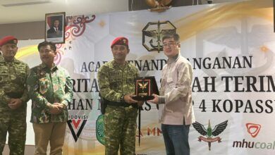 PT Indovisi Sukses Mandiri (ISM) hibahkan lahan untuk Markas Grup 4 Kopassus di Kukar