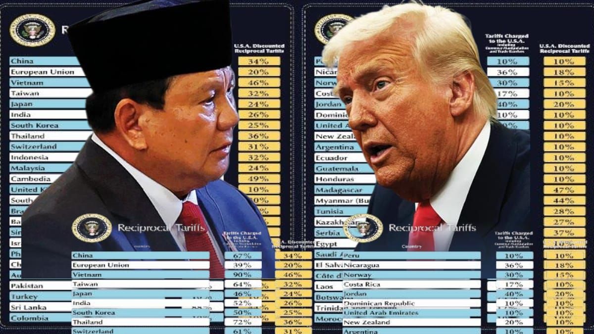 Presiden Prabowo Subianto dan Presiden Donald Trump