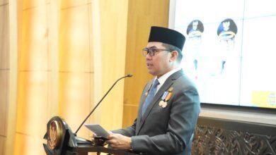 Wali Kota Samarinda, Andi Harun saat menyampaikan sambutan