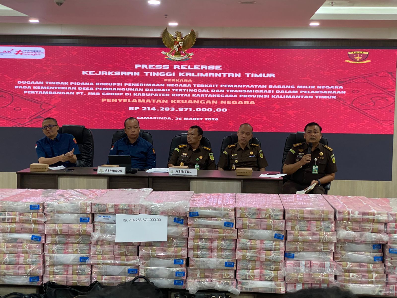 Kejati Kaltim Sita Rp214 Miliar Lebih dalam Kasus Korupsi Tambang