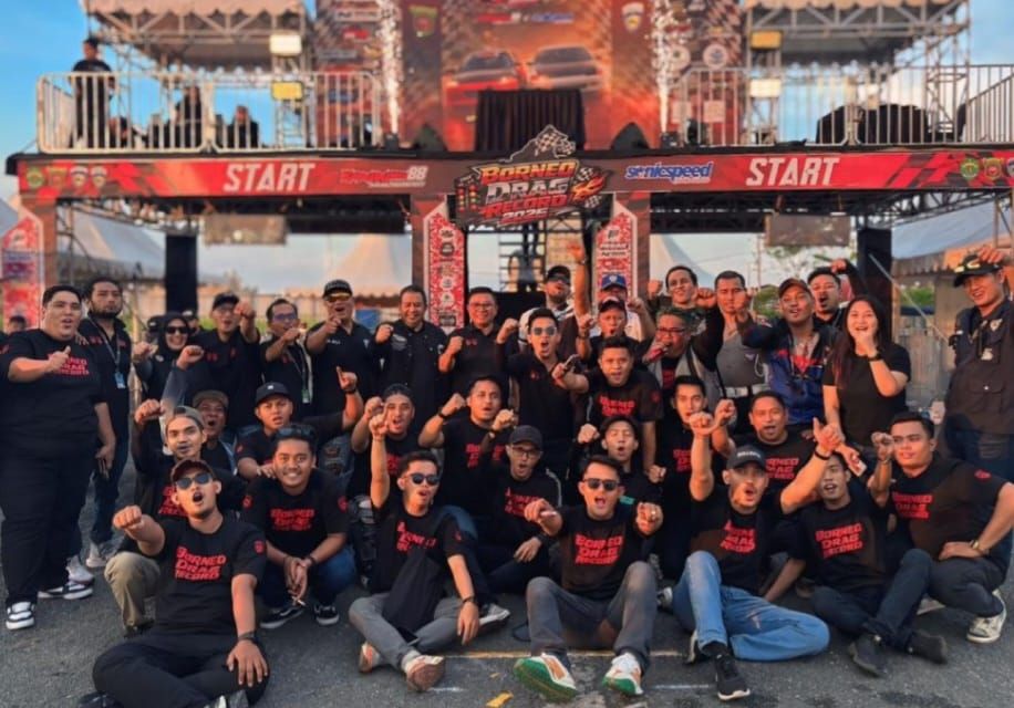 Penutupan kejuaraan balap mobil Borneo Drag Record 2026