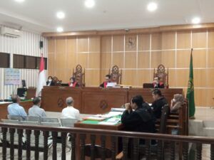 Suasana sidang lanjutan kasus dugaan korupsi Dayang Donna di Pengadilan Negeri Samarinda. (IST)