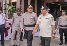 Wakil Wali Kota Samarinda Saefuddin Zuhri menghadiri Apel Gelar Pasukan Operasi Ketupat 2026