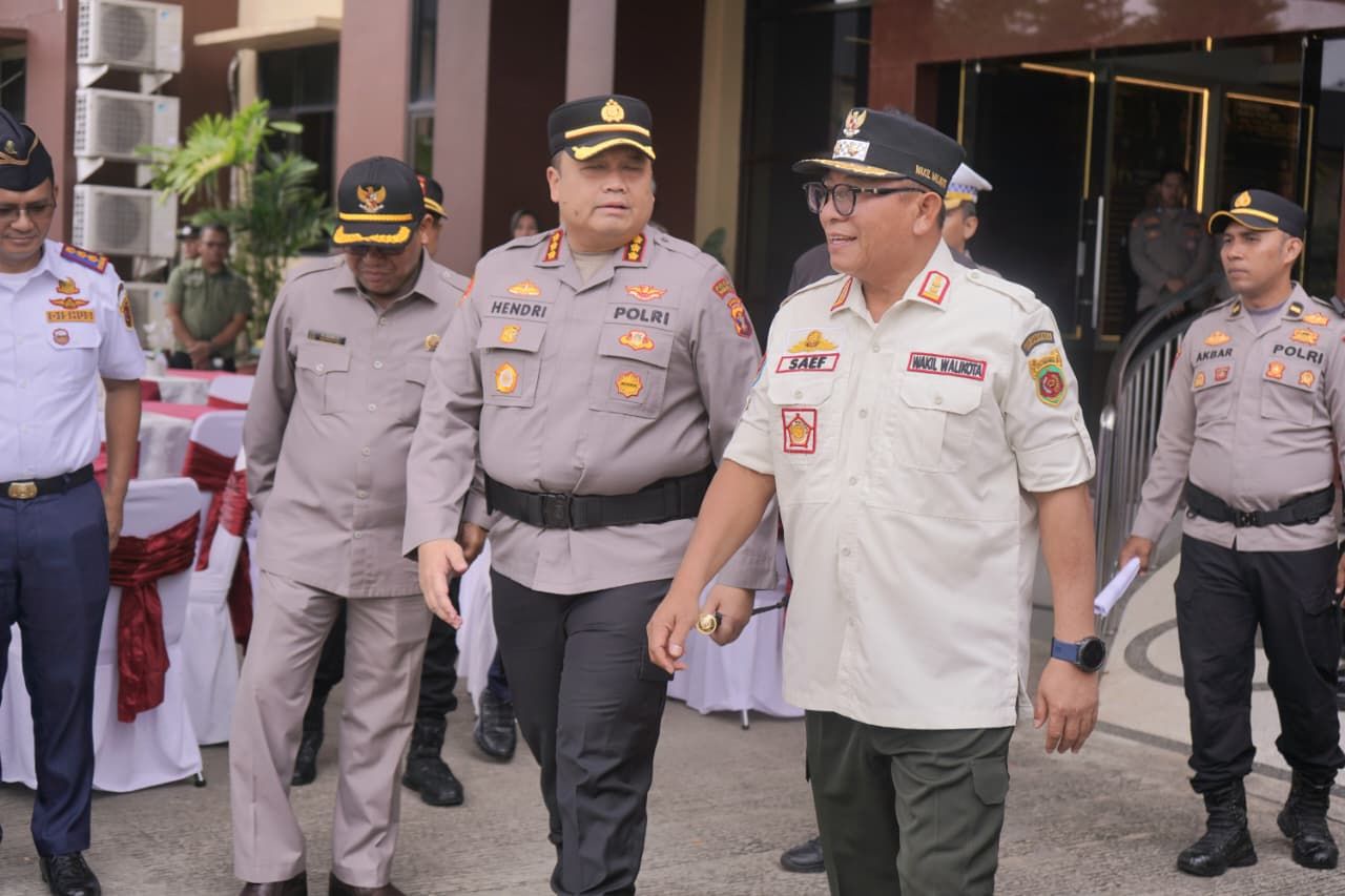 Wakil Wali Kota Samarinda Saefuddin Zuhri menghadiri Apel Gelar Pasukan Operasi Ketupat 2026
