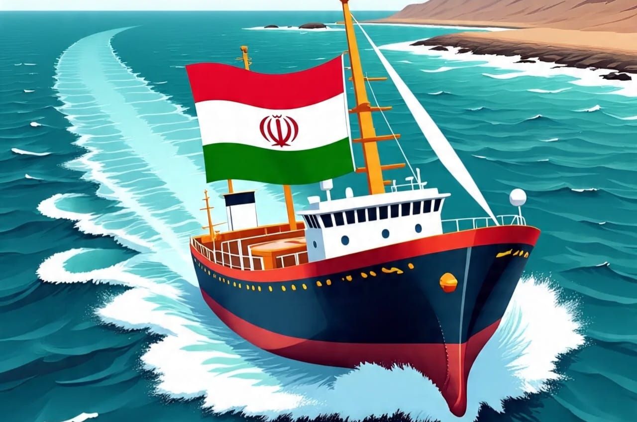 Ilustrasi Kapal Iran di Selat Hormuz
