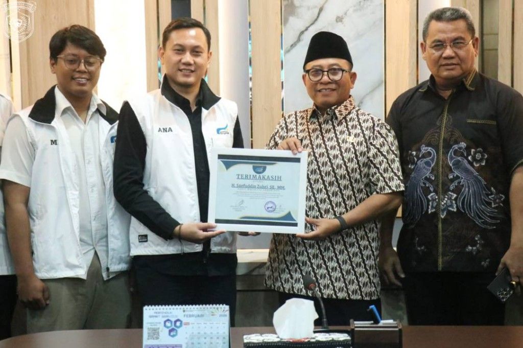 Wakil Wali Kota Samarinda, Saefuddin Zuhri saat menerima audiensi organisasi kepemudaan Saatnya Bergerak Kaltim