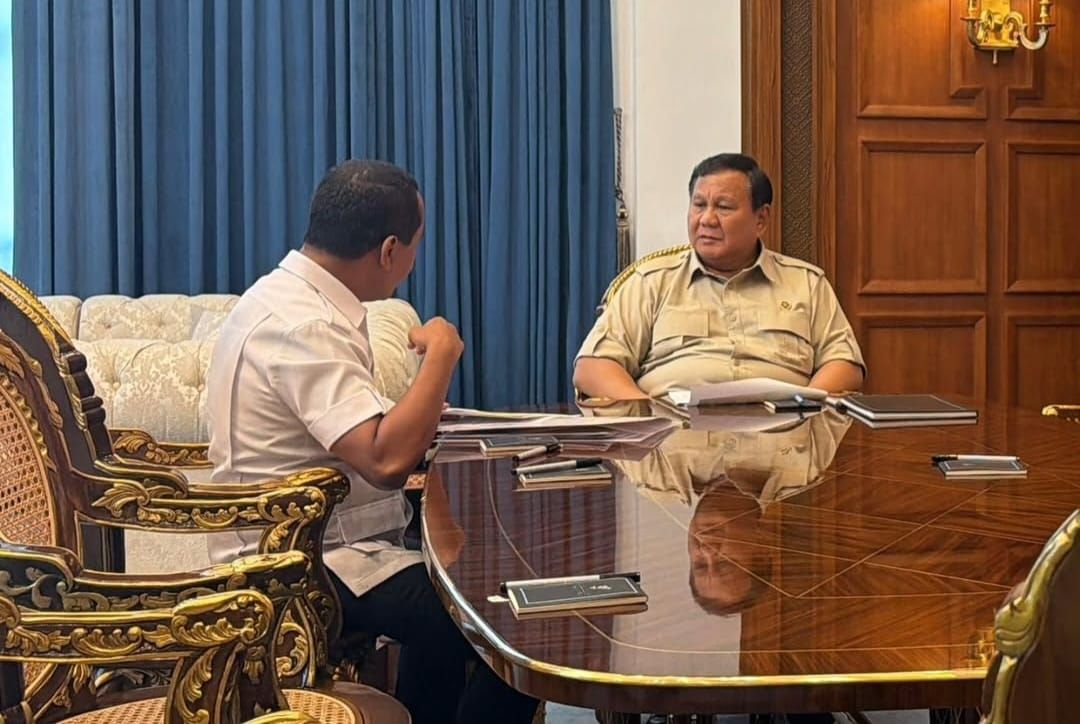 Menteri Energi dan Sumber Daya Mineral (ESDM) Bahlil Lahadalia temui Presiden Prabowo Subianto
