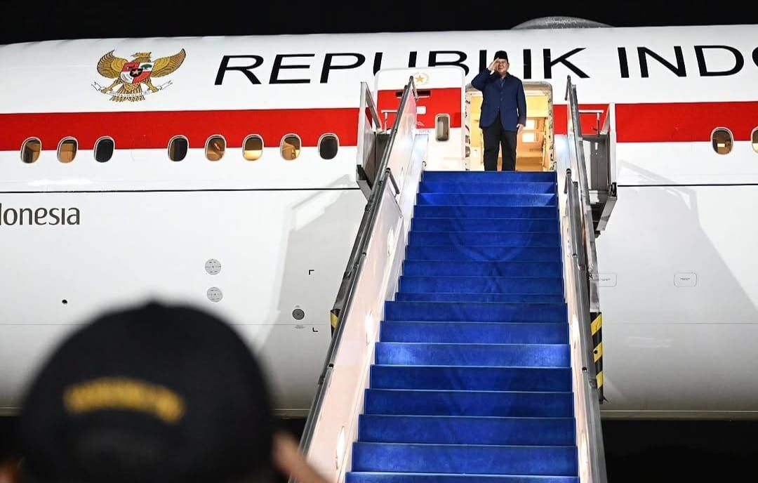 Prabowo bertolak menuju Moskow, Federasi Rusia, pada Minggu malam, 12 April 2026.