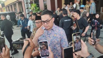 Wali Kota Samarinda, Andi Harun yang dijumpai awak media usia mengikuti kegiatan silaturahmi dan konsolidasi di gedung Mapolresta Samarinda