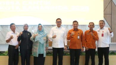 Peluncuran program Desa Cantik (Cinta Statistik) yang dilakukan di di Ballroom Arutala Kantor Bapperida Samarinda