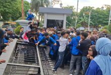 Aksi unjuk rasa digelar Pergerakan Mahasiswa Islam Indonesia (PMII) Cabang Samarinda