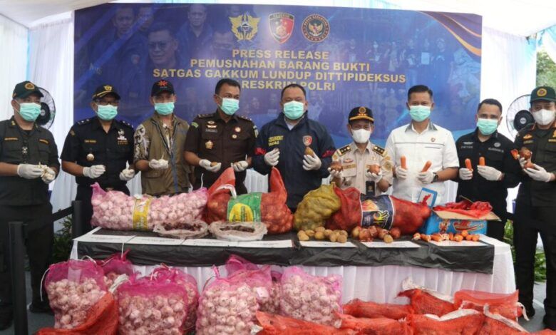Kasus Penyelundupan Bawang Ilegal dari Malaysia Diungkap Bareskrim Polri