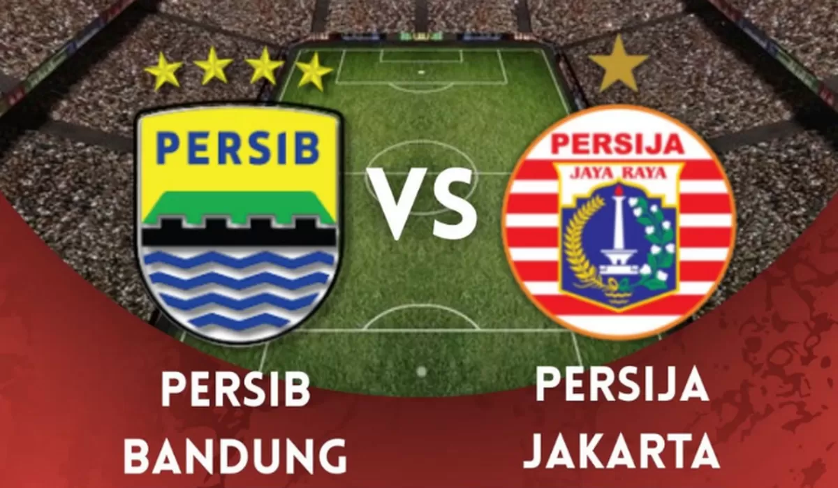 Laga panas antara Persija Jakarta (Persija) dan Persib Bandung (Persib)