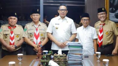 Wali Kota Samarinda, Andi Harun menerima audiensi pengurus Kwartir Cabang (Kwarcab) Pramuka Kota Samarinda