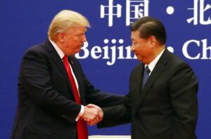 Presiden Amerika Serikat Donald Trump dan Presiden China Xi Jinping