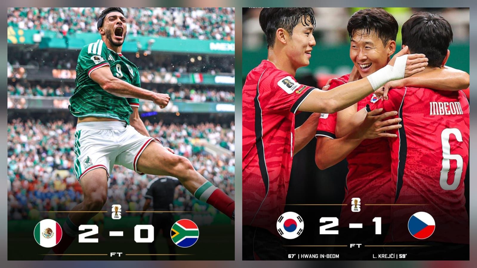 Meksiko Menang, Korea Selatan Lakukan Comeback Dramatis