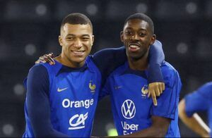 Pemain Timnas Prancis, Kylian Mbappe dan Ousmane Dembele