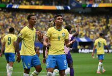 Pemain Timnas Brasil saat melakukan selebrasi usai mencetak gol atas Jepang (HO)