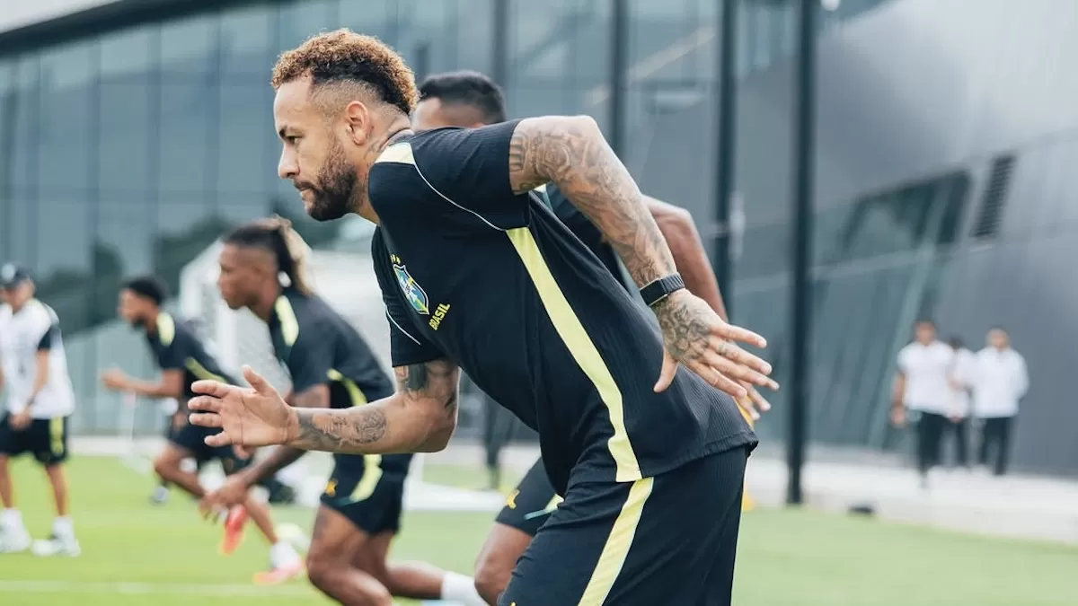 Timnas Brasil terus memantau kondisi Neymar yang belum pulih sepenuhnya dari cedera betis