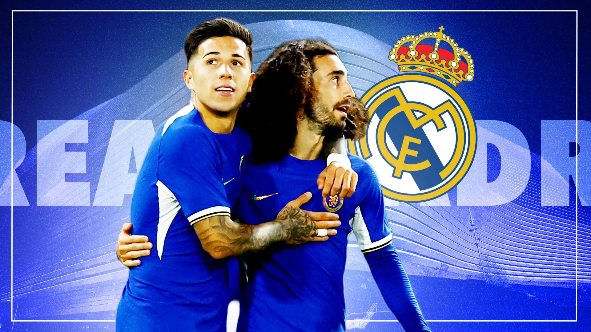 Marc Cucurella dan Enzo Fernandez