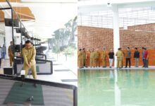Wakil Wali Kota Samarinda, Saefuddin Zuhri saat meninjau pembangunan Driving Range dan Kolam Renang Segiri (ist)