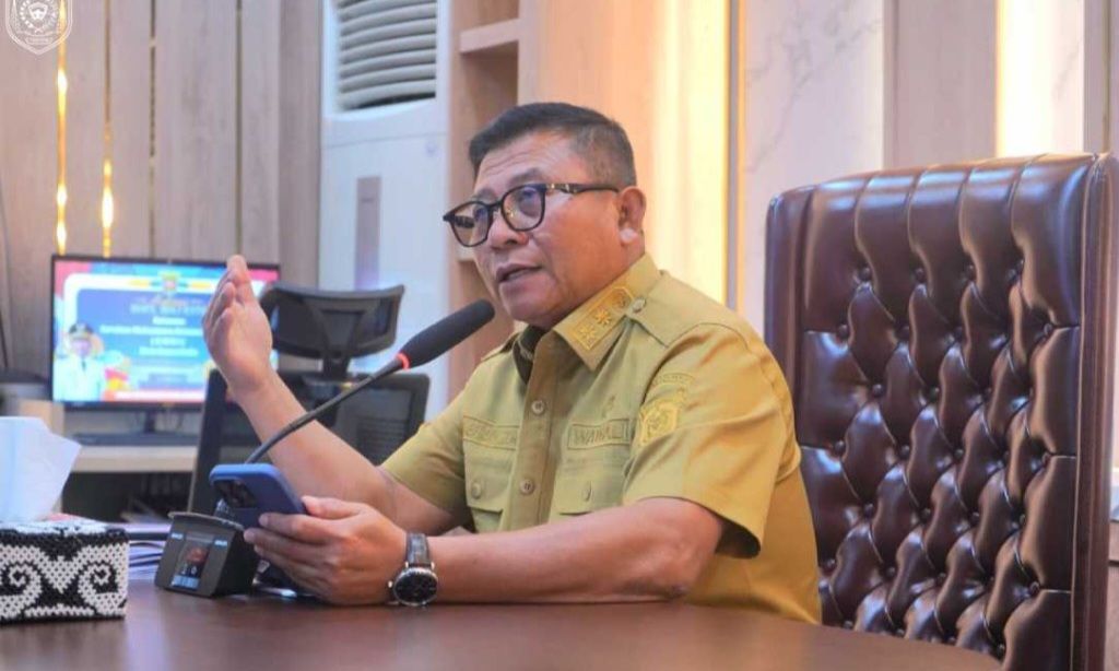 Wakil Wali Kota Saefuddin Zuhri saat menerima audiensi pengurus Gerakan Mahasiswa Kristen Indonesia (GMKI) Cabang Samarinda