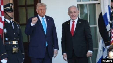 Presiden Amerika Serikat Donald Trump dan Perdana Menteri Israel Benjamin Netanyahu bertemu