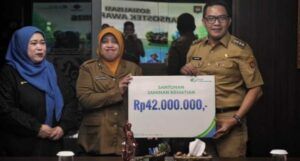 Wali Kota Samarinda, Andi Harun menerima audiensi BPJS Ketenagakerjaan Kota Samarinda.
