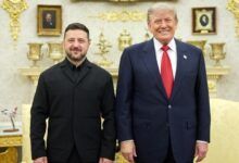 Presiden Ukraina Volodymyr Zelenskyy bertemu Presiden Amerika Serikat Donald Trump