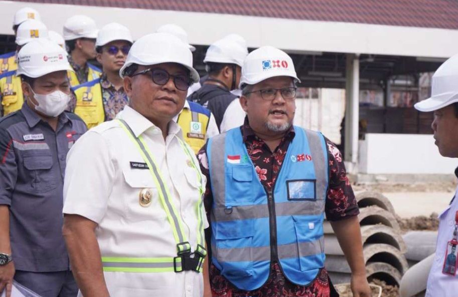 Wakil Wali Kota Samarinda, Saefuddin Zuhri, meninjau langsung progres pembangunan gedung Sekolah Rakyat Permanen