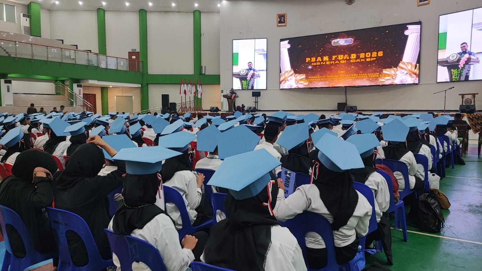 Kegiatan Pengenalan Budaya Akademik dan Kemahasiswaan (PBAK) FUAD UINSI Samarinda, Selasa (18/8/2026).