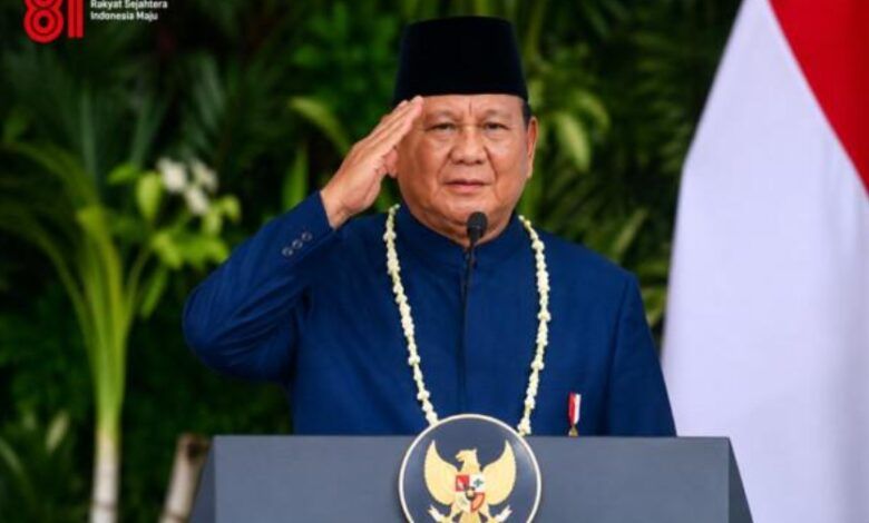 Presiden Prabowo Subianto mengaku bangga melihat pelaksanaan upacara peringatan HUT ke-81 Republik Indonesia