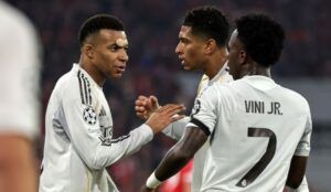 Kylian Mbappe, Vinicius Junior, dan Jude Bellingham