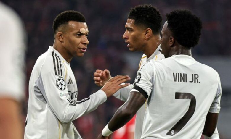 Kylian Mbappe, Vinicius Junior, dan Jude Bellingham