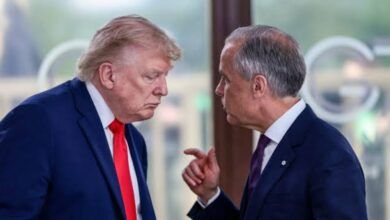 Perdana Menteri Kanada Mark Carney dan Presiden Amerika Serikat Donald Trump