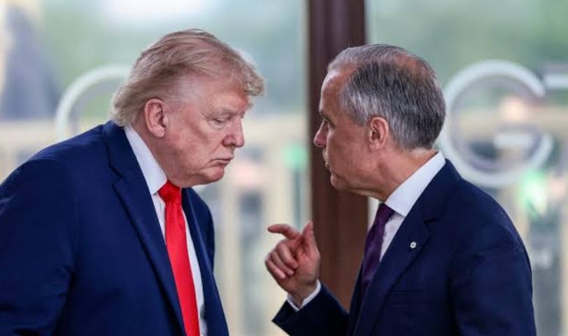 Perdana Menteri Kanada Mark Carney dan Presiden Amerika Serikat Donald Trump