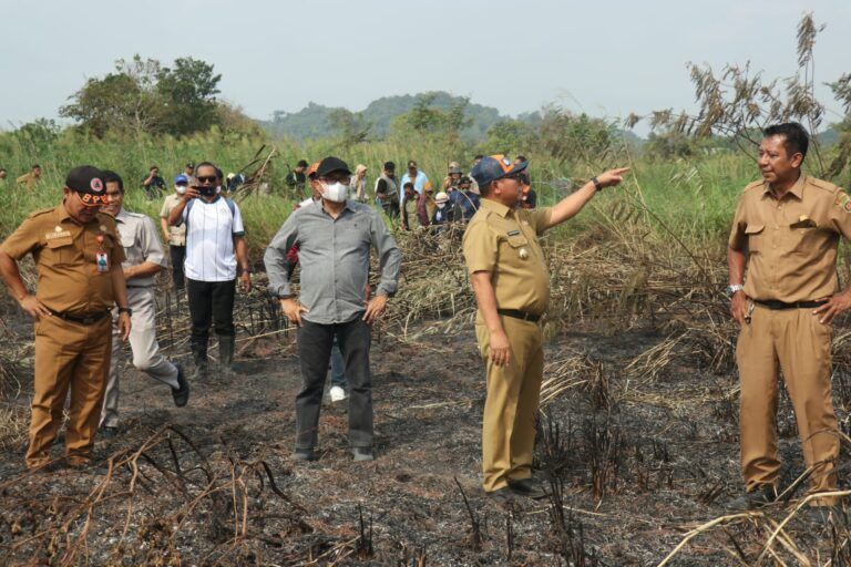 Tinjau Penanganan Karhutla, Wawali Samarinda Pantau Titik Api di Pampang dan Betapus