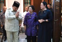 Presiden Prabowo Subianto menemui Ketua Umum PDI Perjuangan Megawati Soekarnoputri di kediamannya, Jalan Teuku Umar