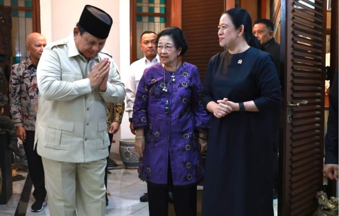 Presiden Prabowo Subianto menemui Ketua Umum PDI Perjuangan Megawati Soekarnoputri di kediamannya, Jalan Teuku Umar