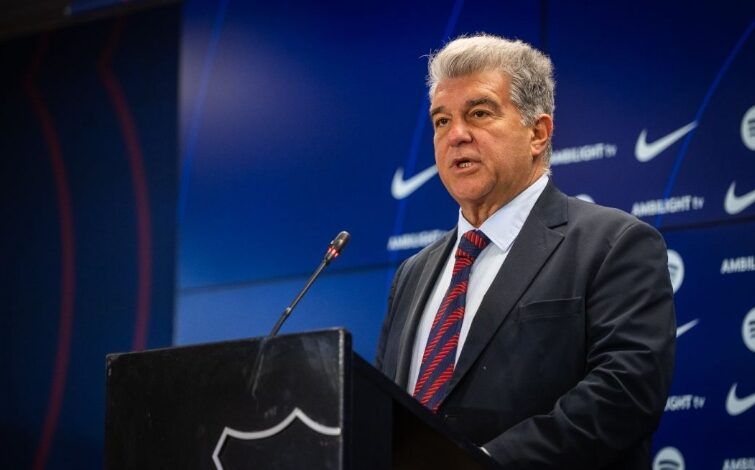 Presiden Barcelona Joan Laporta