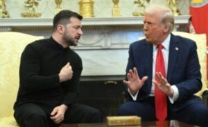 Presiden Amerika Serikat (AS) Donald Trump dan Presiden Ukraina Volodymyr Zelenskyy